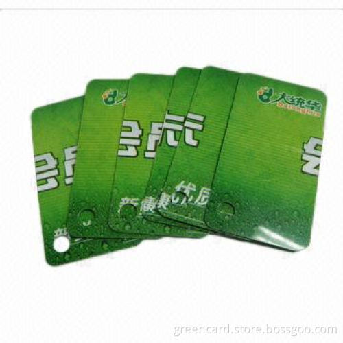 Prepaid Scratch Cards, Measures 85.8 x 54mm, Made of High-quality PVC Material